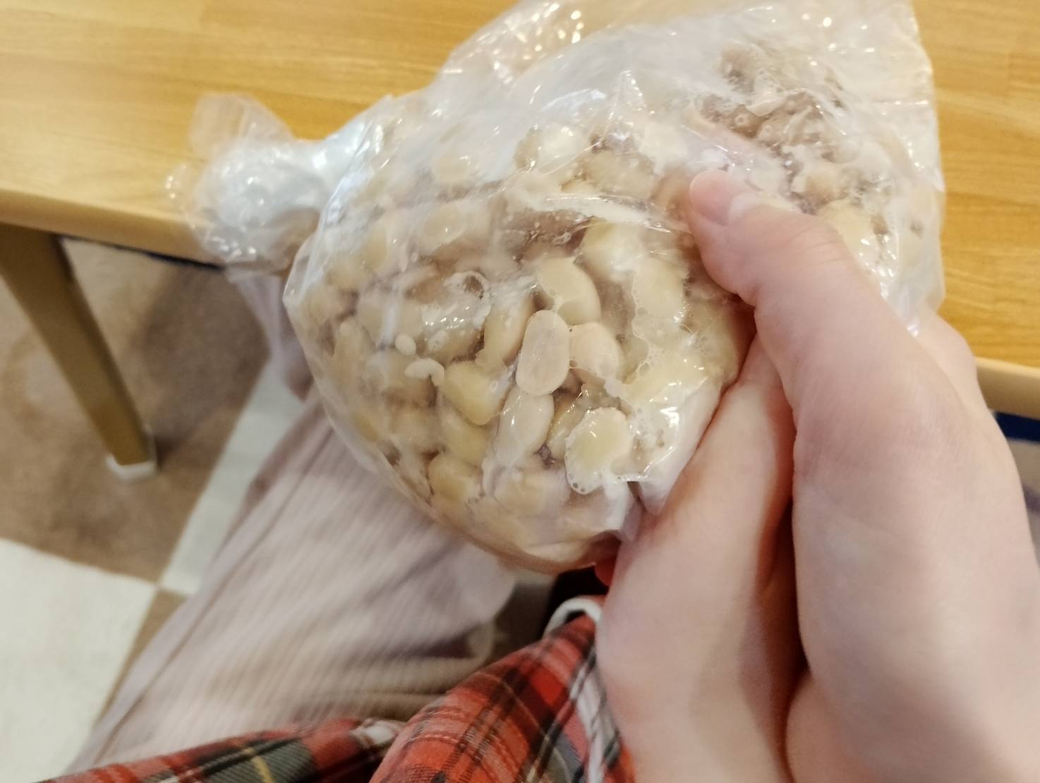 味噌作りの様子