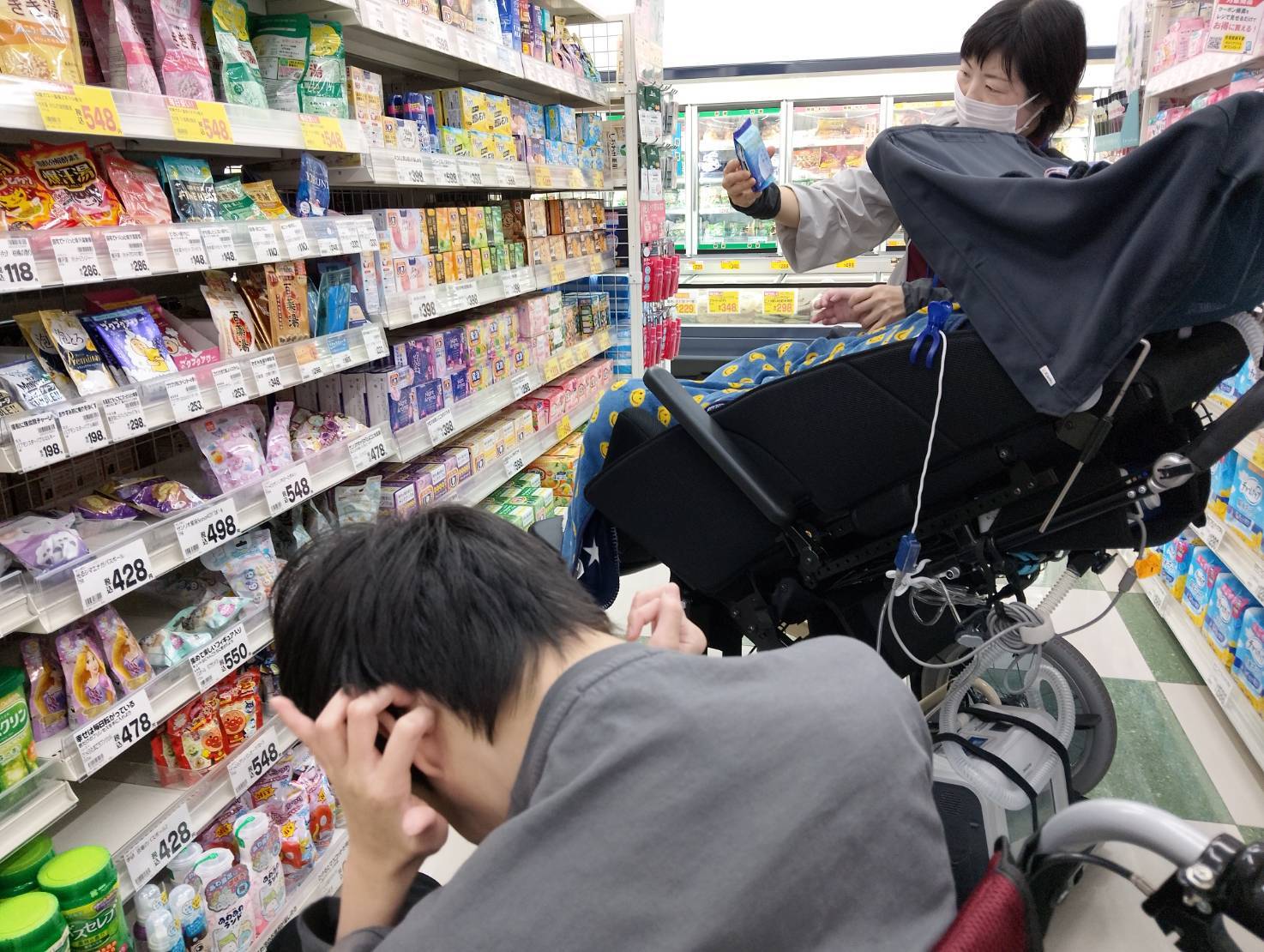 お買い物の様子